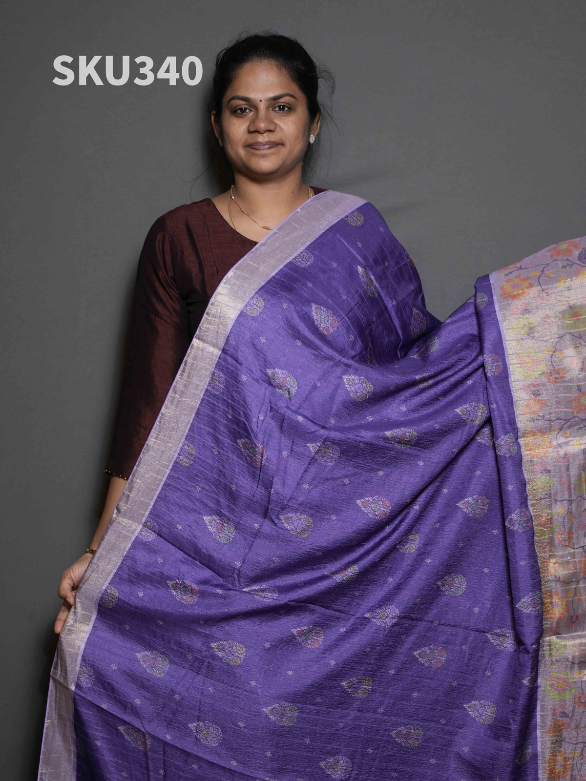 Crush Tussar Sarees Signature Style / SKU340 – 12