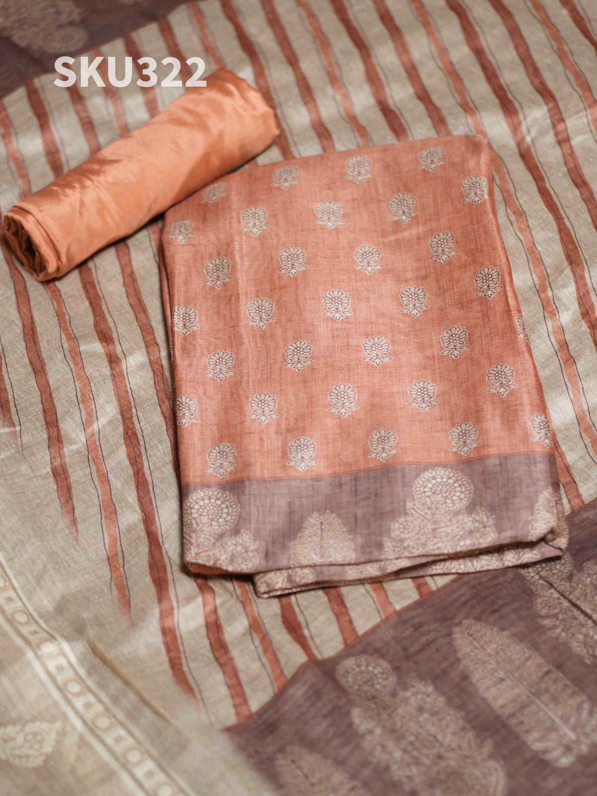 Chanderi Salwar Materials Elegant Drape / SKU322 – 7