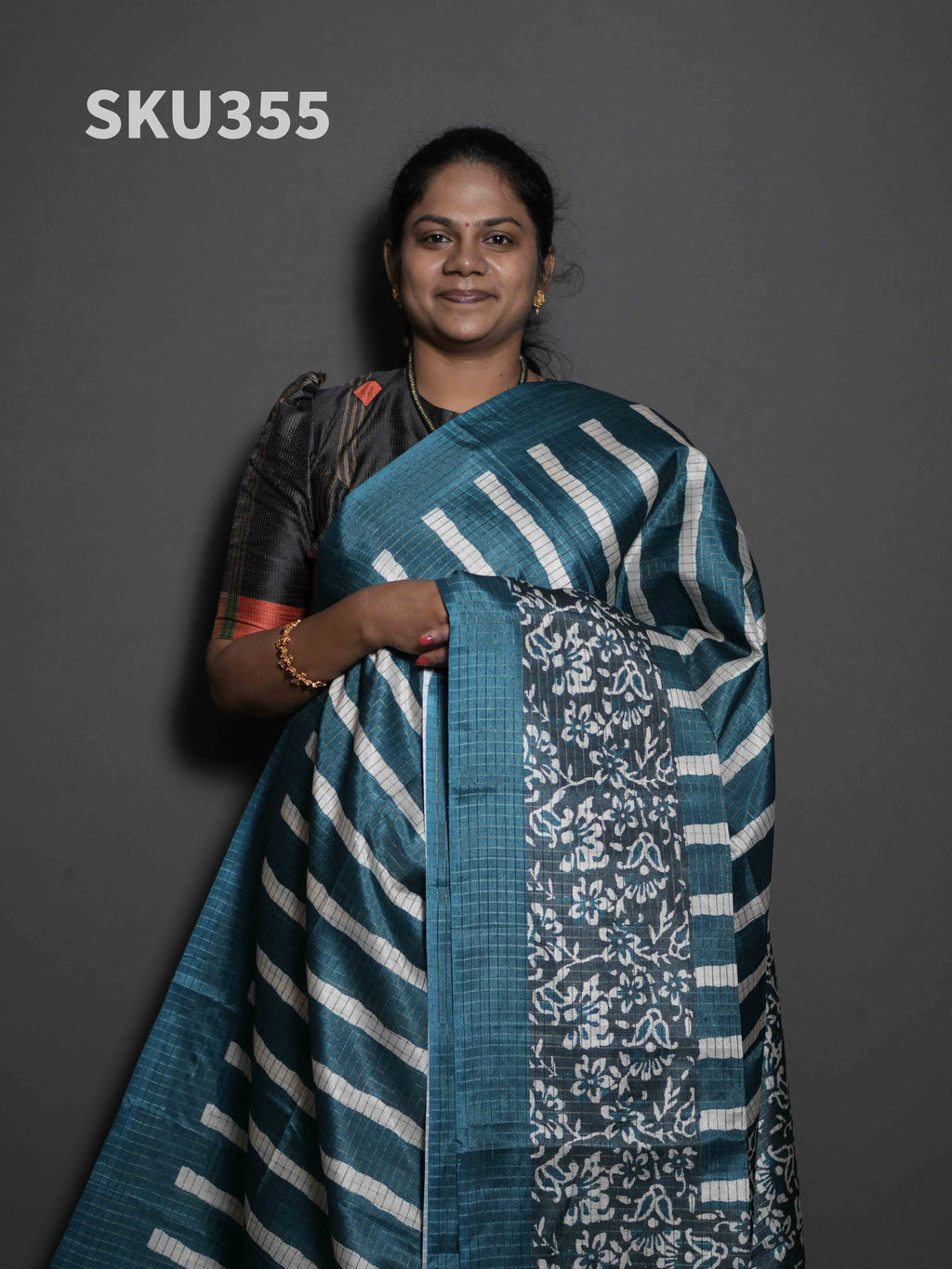 Gulabi Tussar Sarees Royal Charm / SKU355 – 2