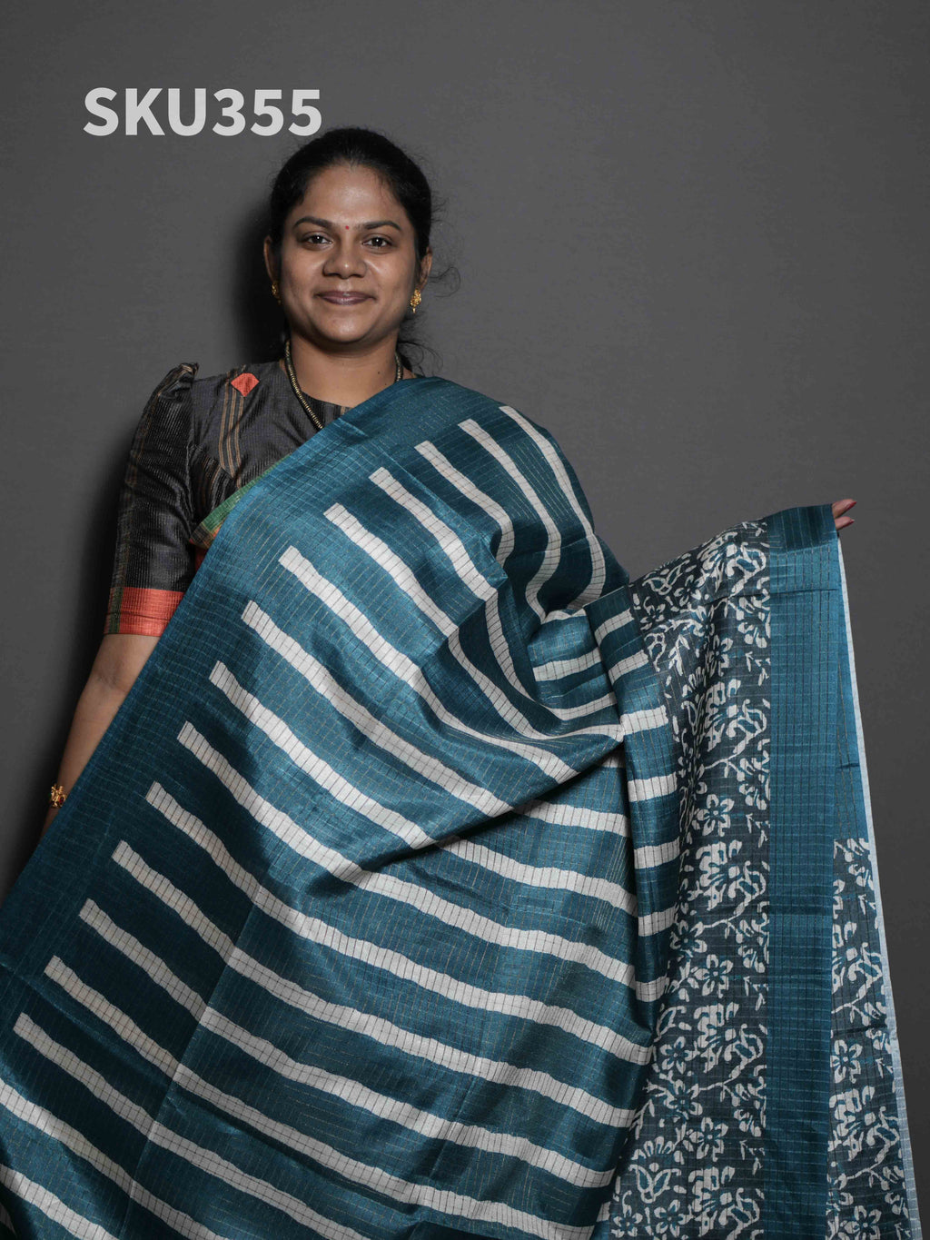 Gulabi Tussar Sarees Royal Charm / SKU355 – 2