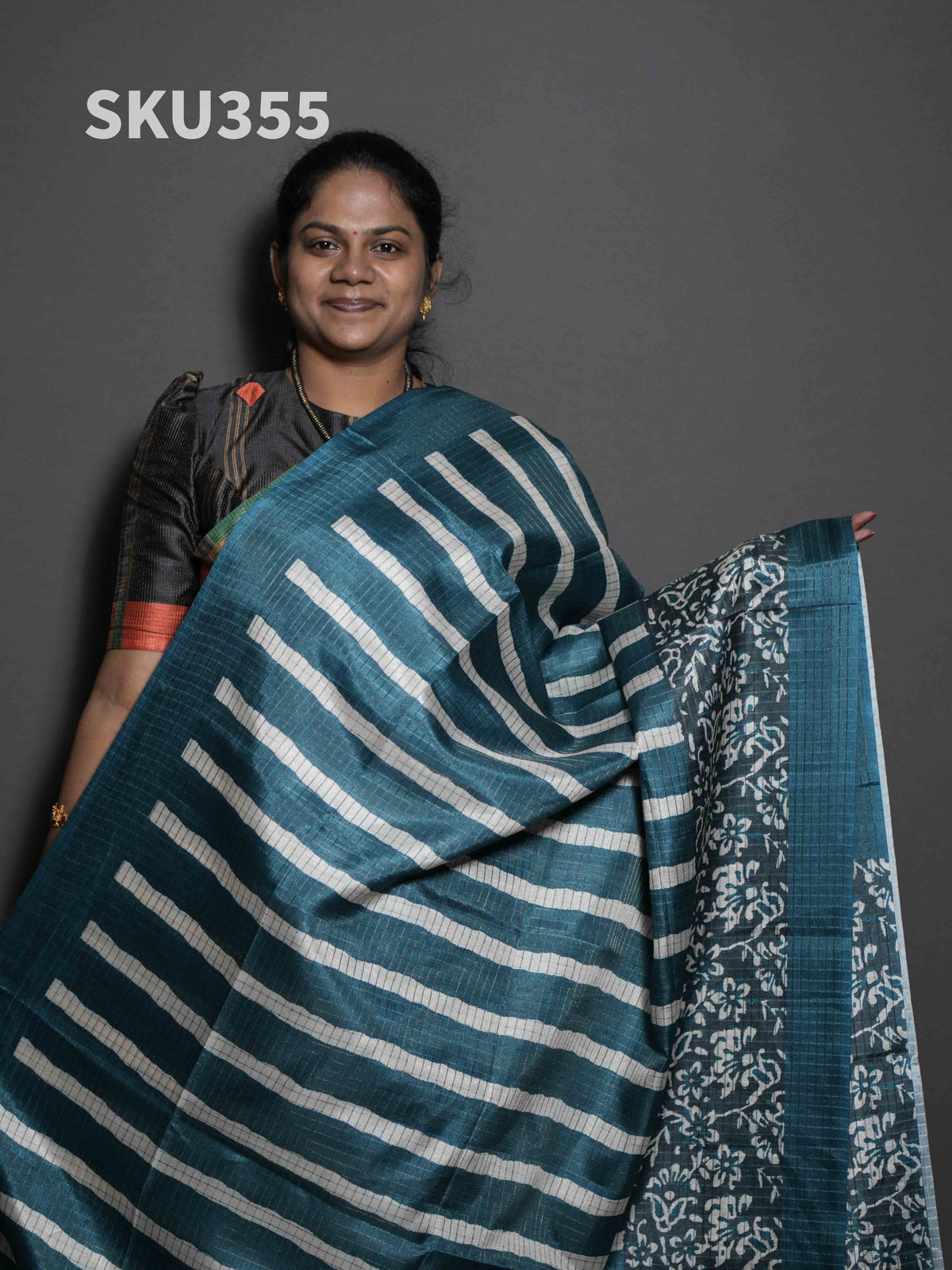 Gulabi Tussar Sarees Royal Charm / SKU355 – 2