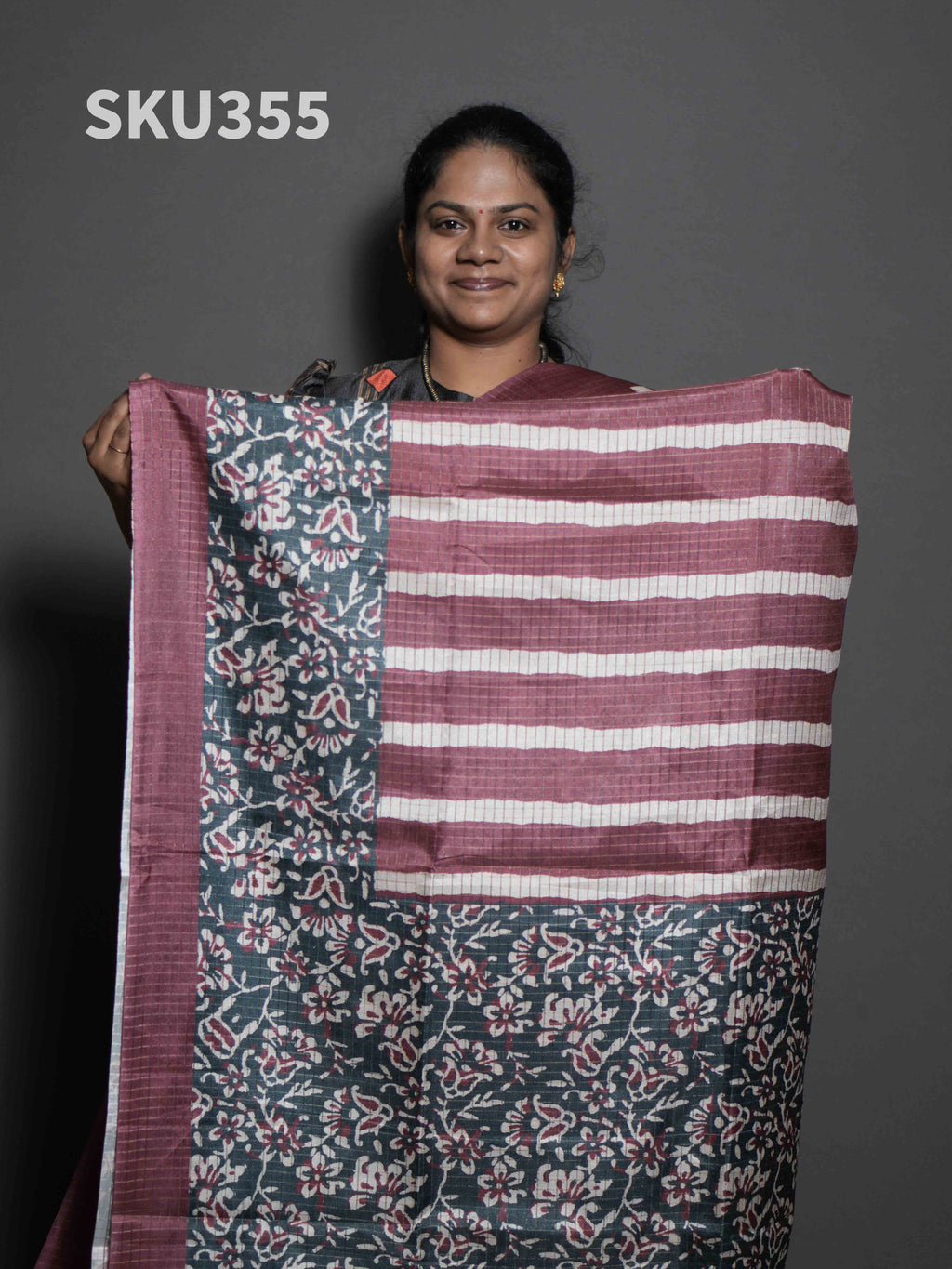 Gulabi Tussar Sarees Timeless Beauty / SKU355 – 3