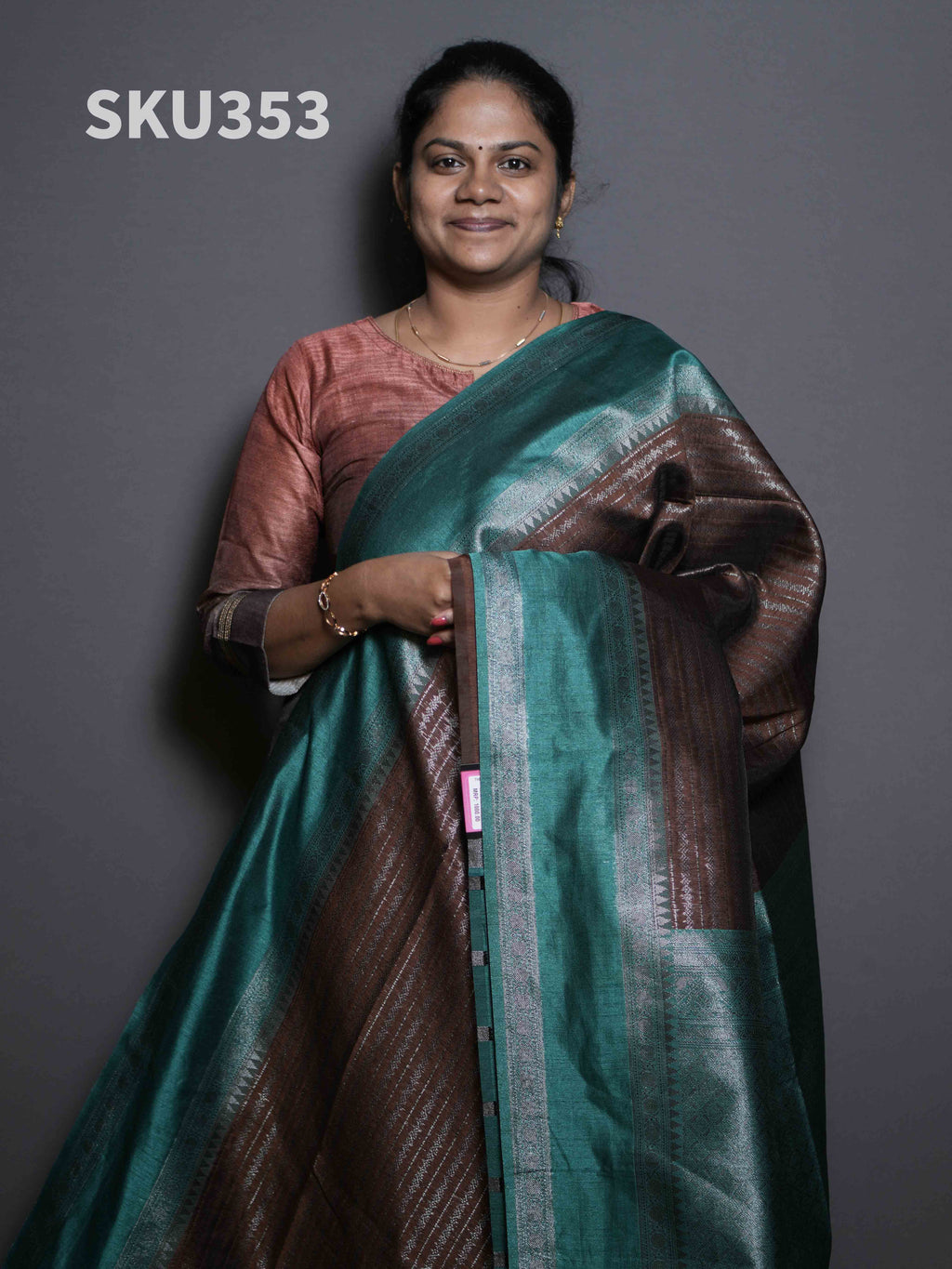 Jute Tussar Sarees Rustic Charm / SKU353 – 1