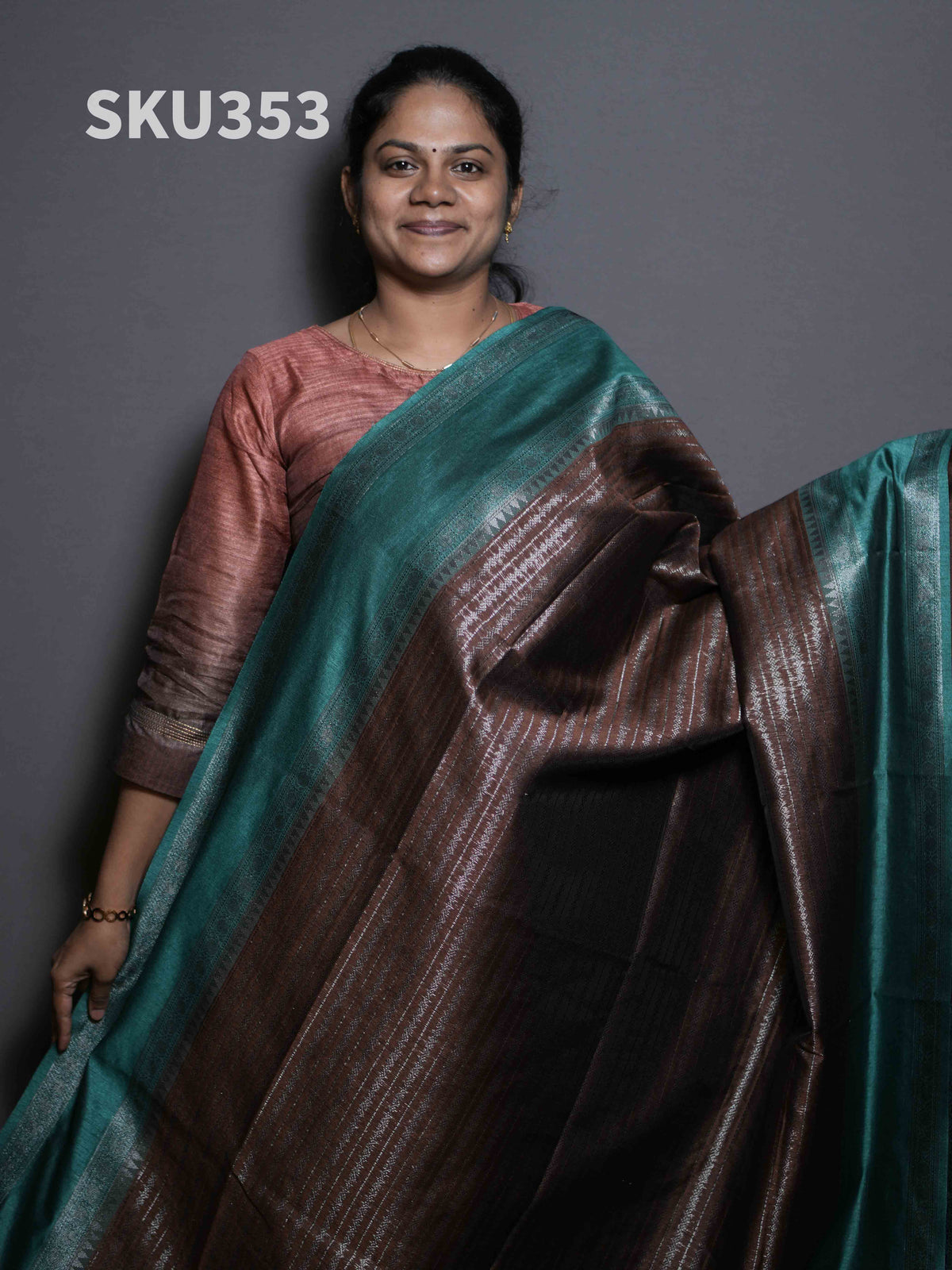 Jute Tussar Sarees Rustic Charm / SKU353 – 1