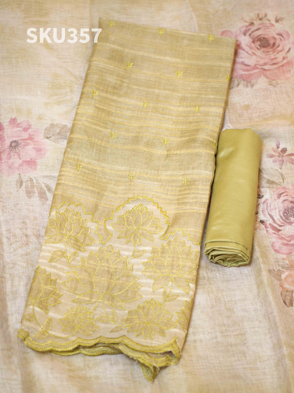 Tissue Jute Salwar Materials Classic Texture / SKU357 – 1
