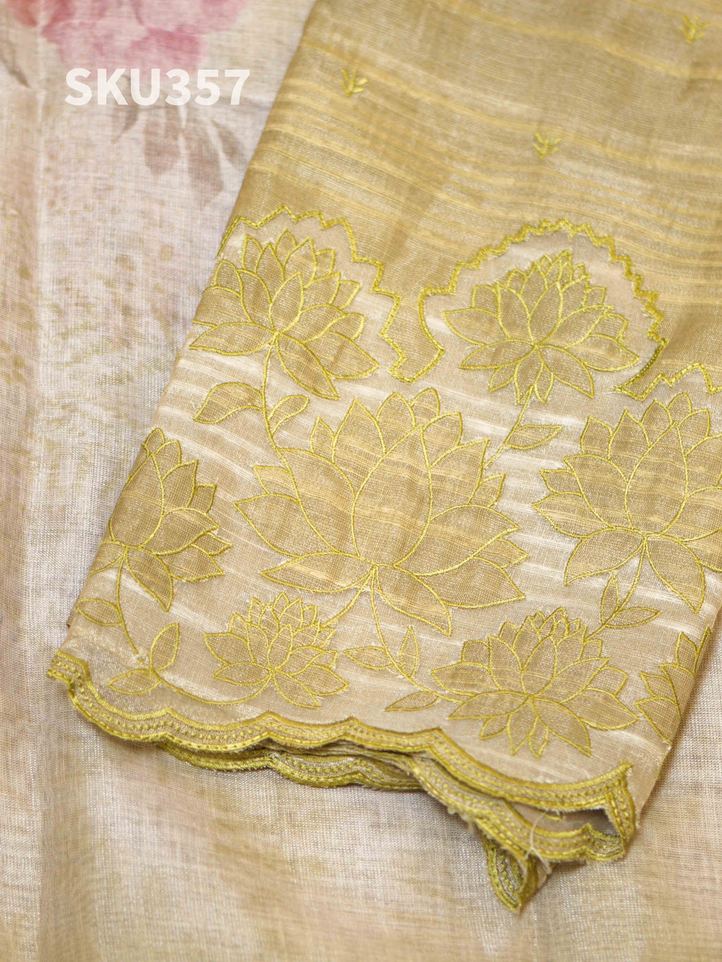 Tissue Jute Salwar Materials Classic Texture / SKU357 – 1