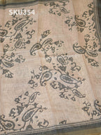 Printed Linen Salwar Materials Floral Charm / SKU354 – 2