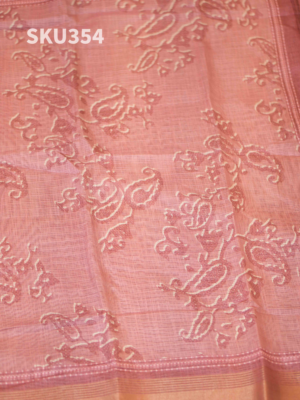 Printed Linen Salwar Materials Artistic Beauty / SKU354 – 3