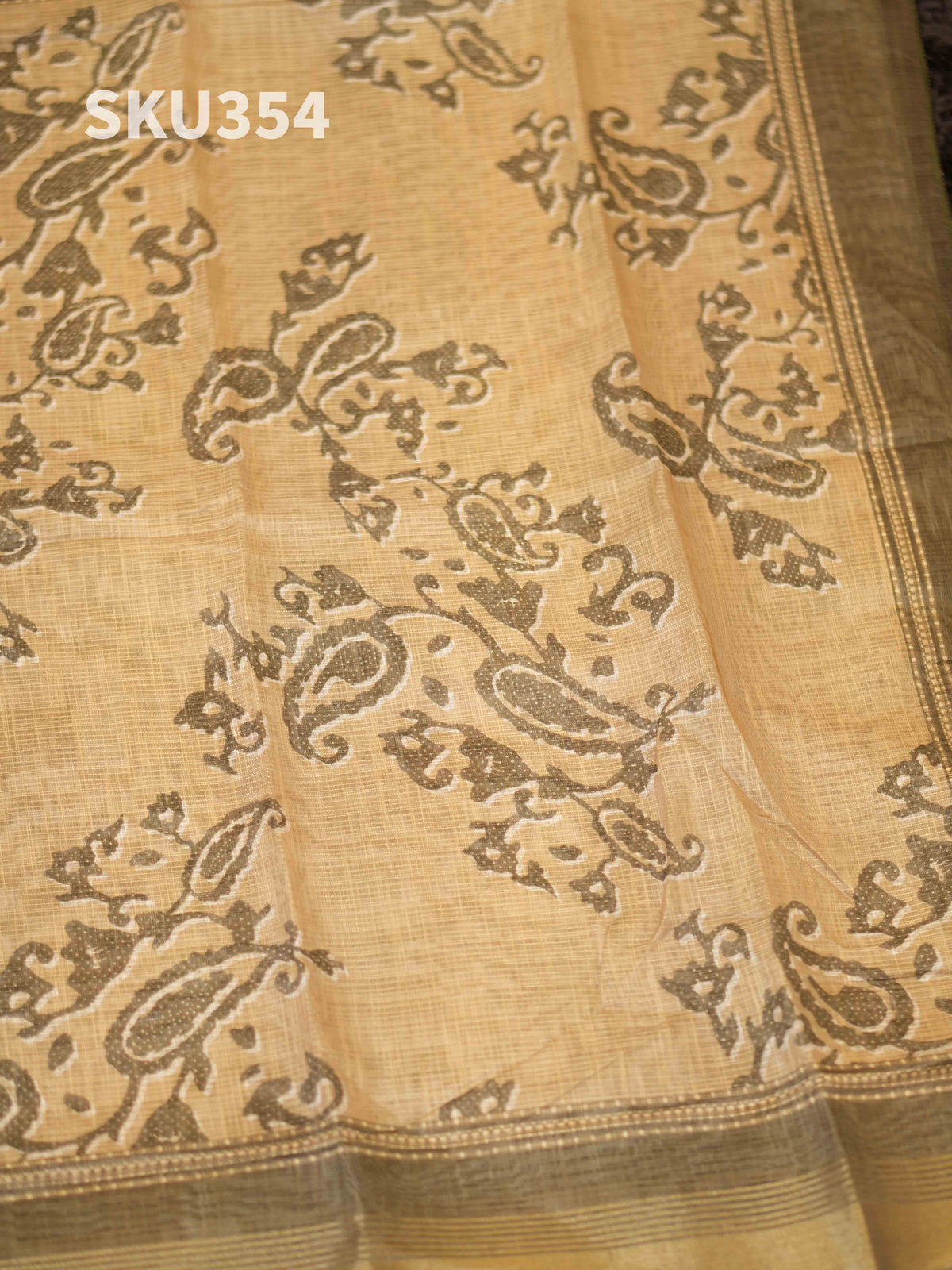 Printed Linen Salwar Materials Modern Appeal / SKU354 – 4