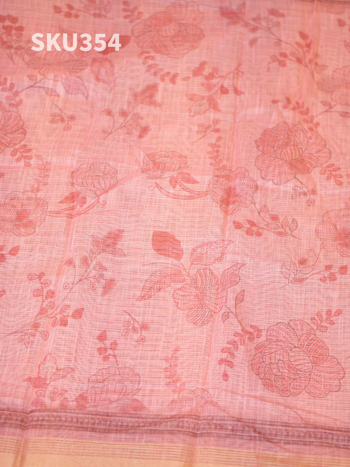 Printed Linen Salwar Materials Subtle Grace / SKU354 – 5
