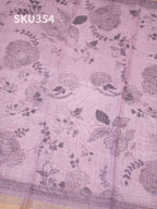 Printed Linen Salwar Materials Refined Texture / SKU354 – 7