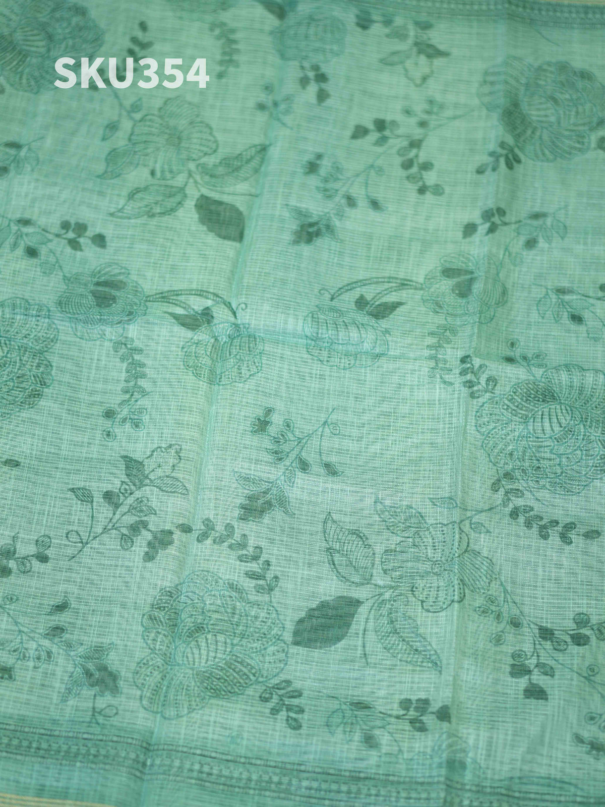 Printed Linen Salwar Materials Signature Prints / SKU354 – 8