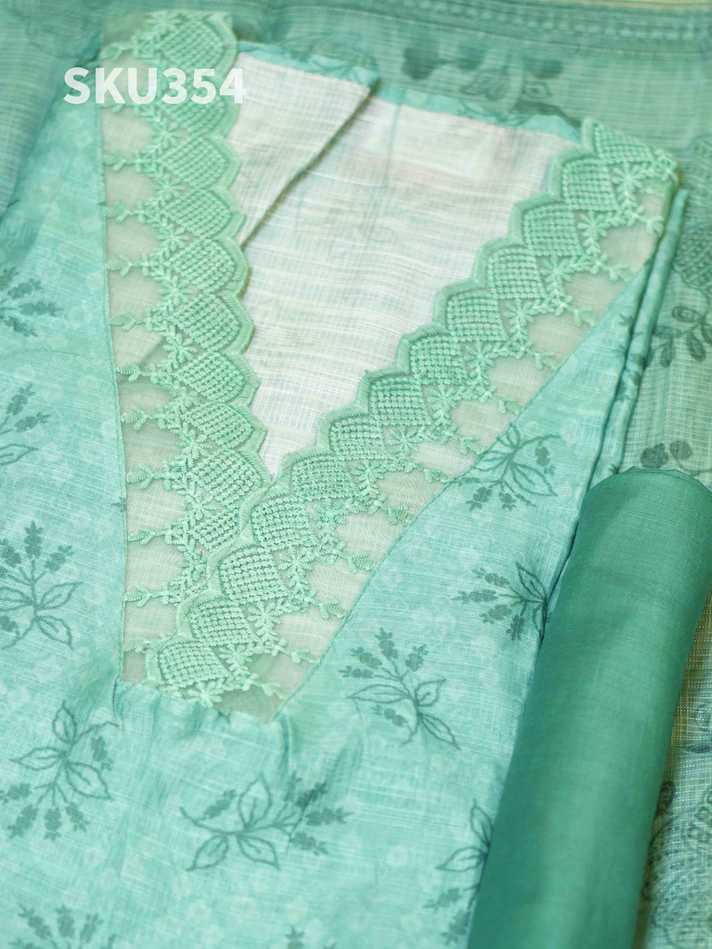 Printed Linen Salwar Materials Signature Prints / SKU354 – 8