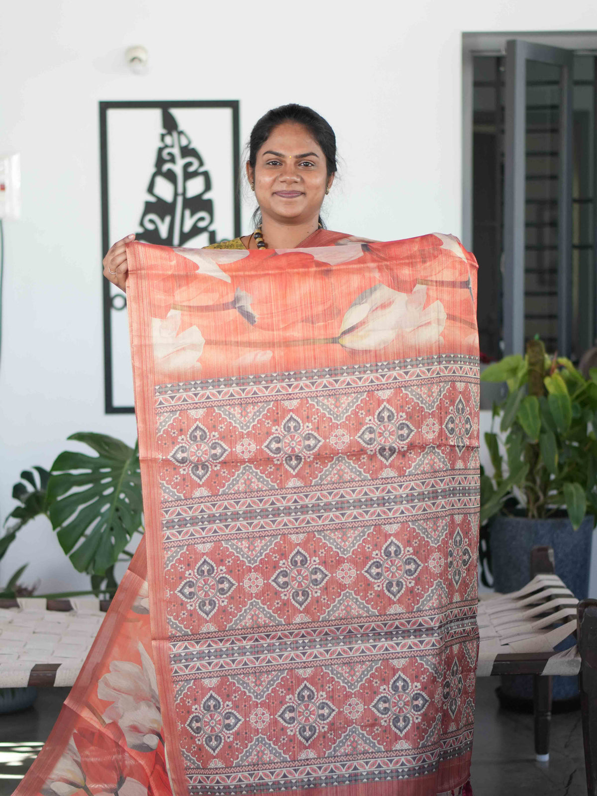 Linen Tissue Sarees Signature Texture / SKU285 – 8