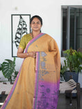 Linen Cotton Sarees Refined Grace / SKU298 – 4
