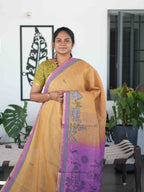 Linen Cotton Sarees Refined Grace / SKU298 – 4