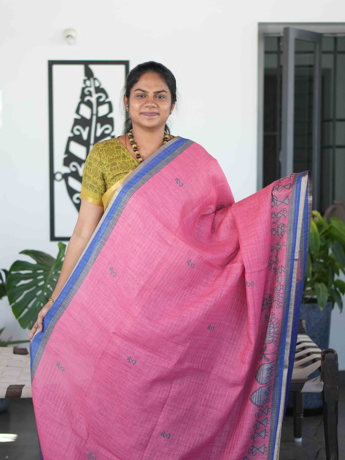 Linen Cotton Sarees Breezy Grace / SKU298 – 1