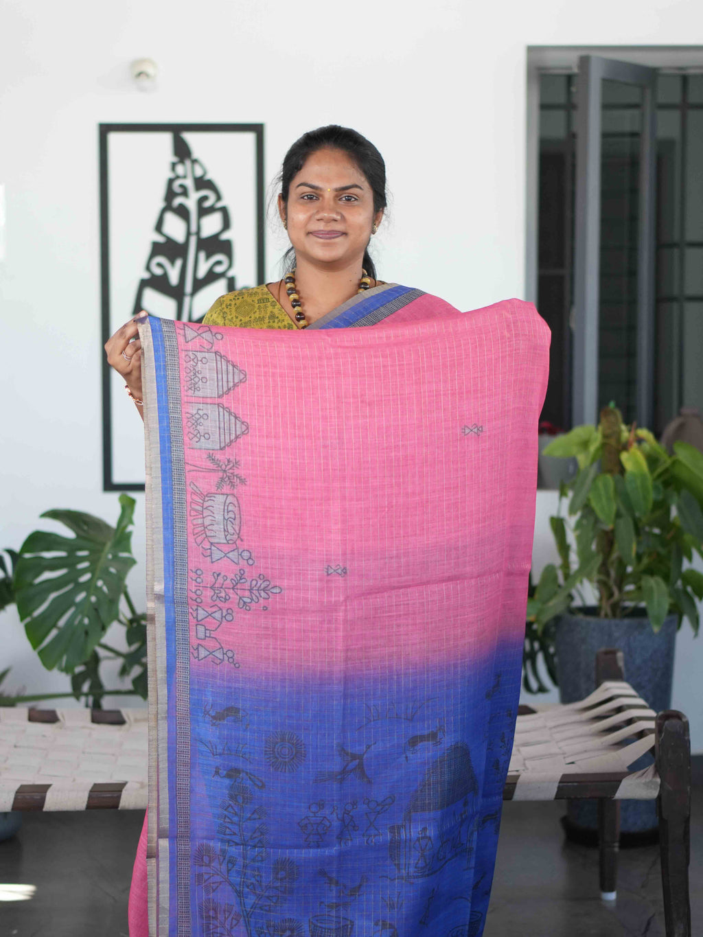 Linen Cotton Sarees Breezy Grace / SKU298 – 1