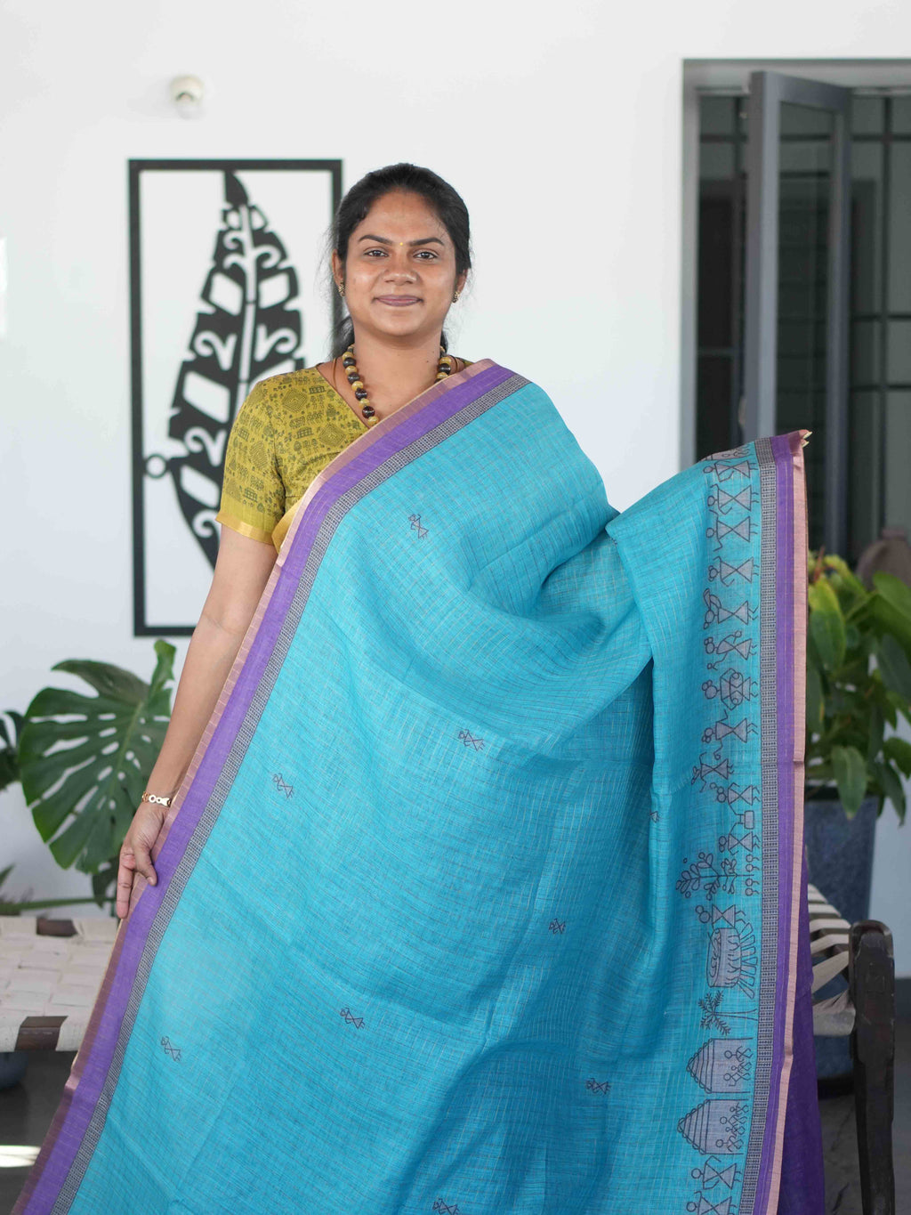 Linen Cotton Sarees Natural Charm / SKU298 – 2