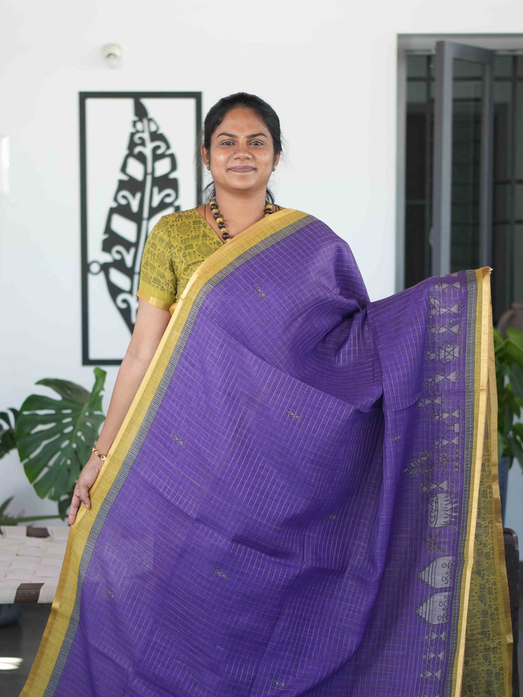 Linen Cotton Sarees Timeless Comfort / SKU298 – 5
