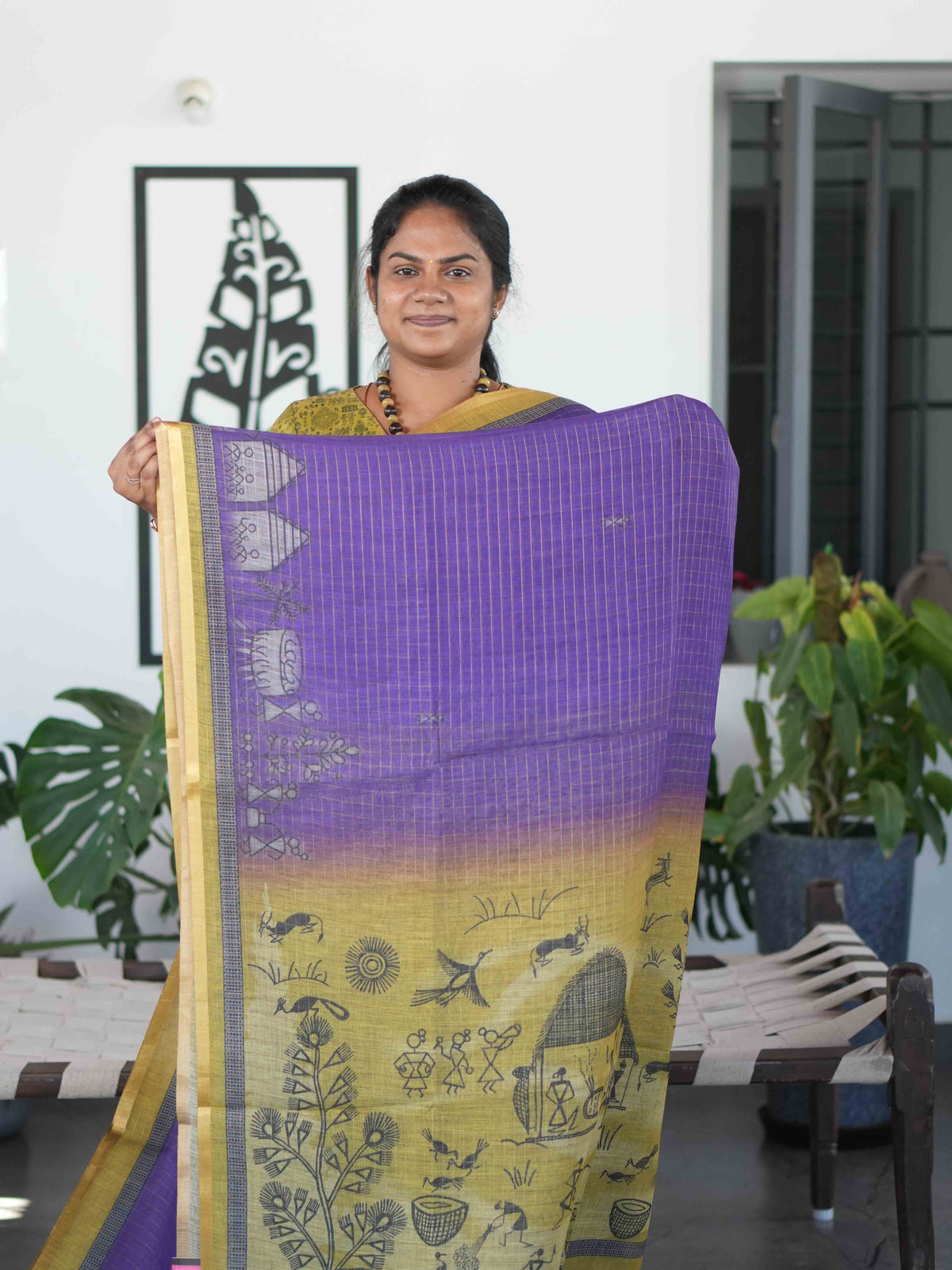 Linen Cotton Sarees Timeless Comfort / SKU298 – 5