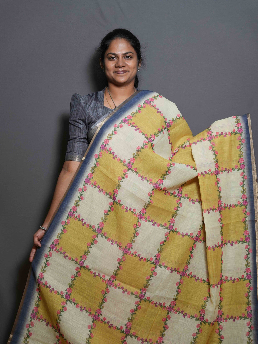 Linen Cotton Sarees Breezy Grace / SKU289 – 1