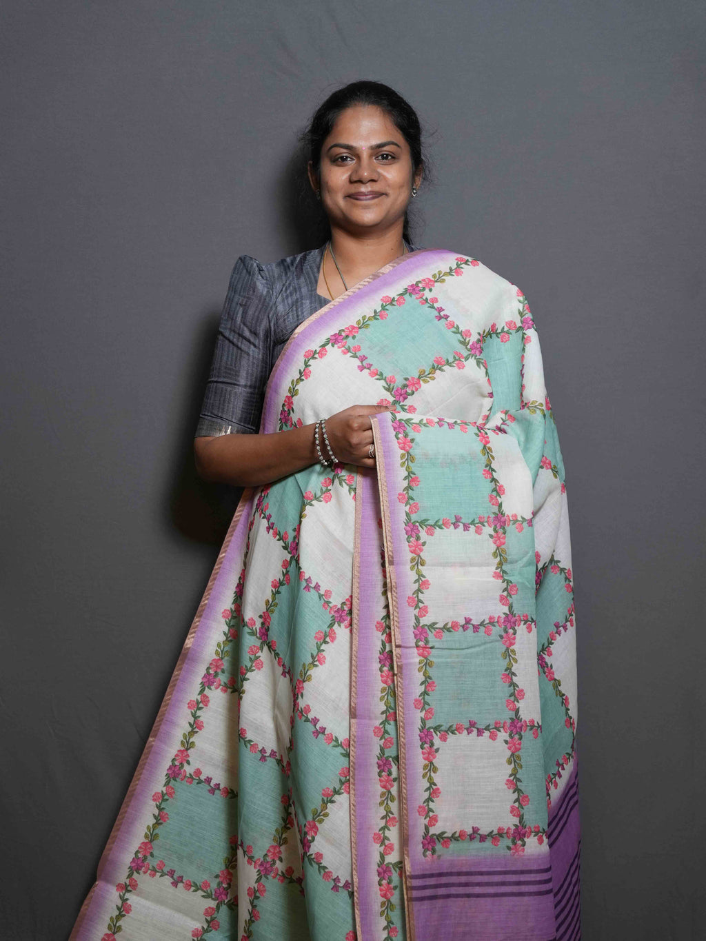Linen Cotton Sarees Natural Charm / SKU289 – 2