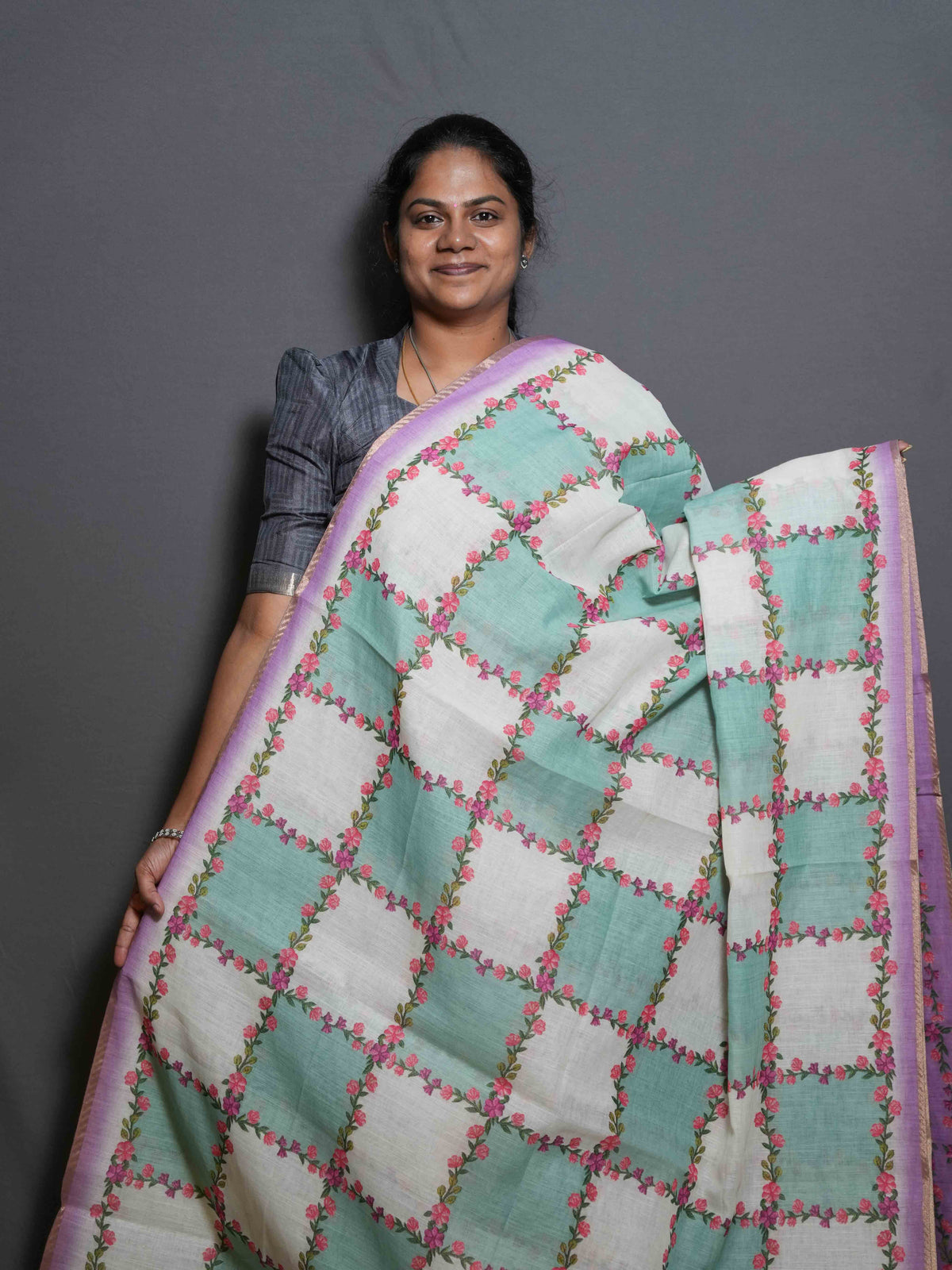 Linen Cotton Sarees Natural Charm / SKU289 – 2