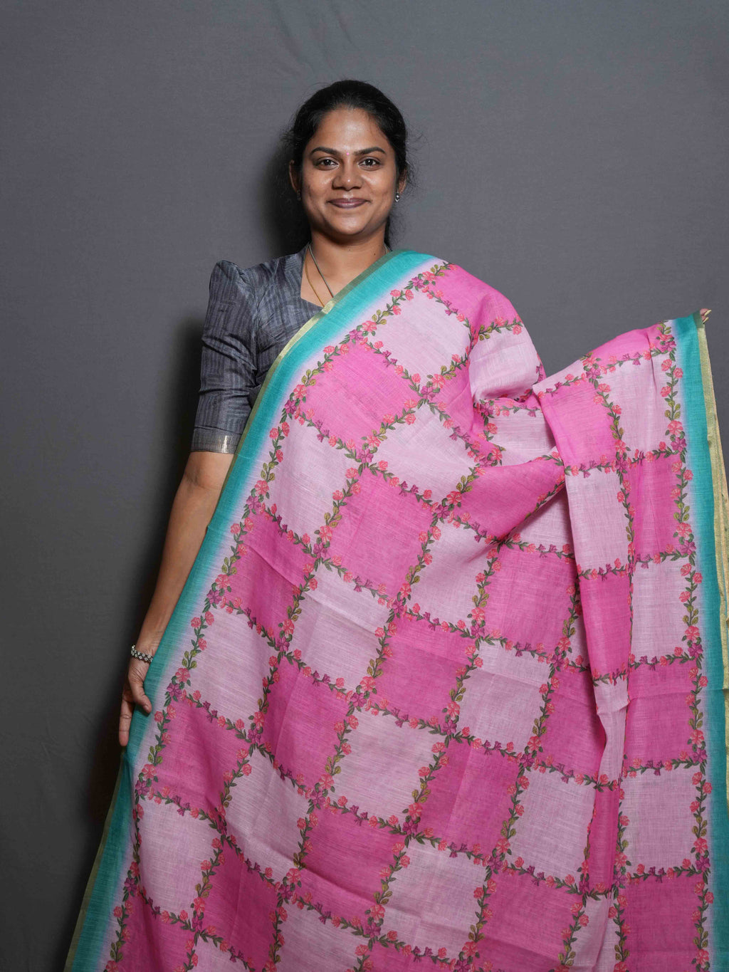 Linen Cotton Sarees Classic Weave / SKU289 – 3