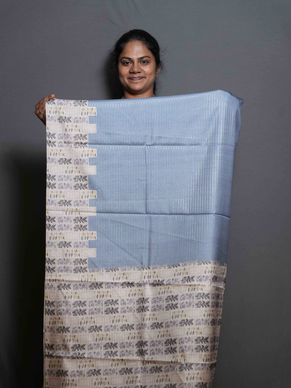 Printed Silk Sarees Artistic Grace / SKU303 – 1