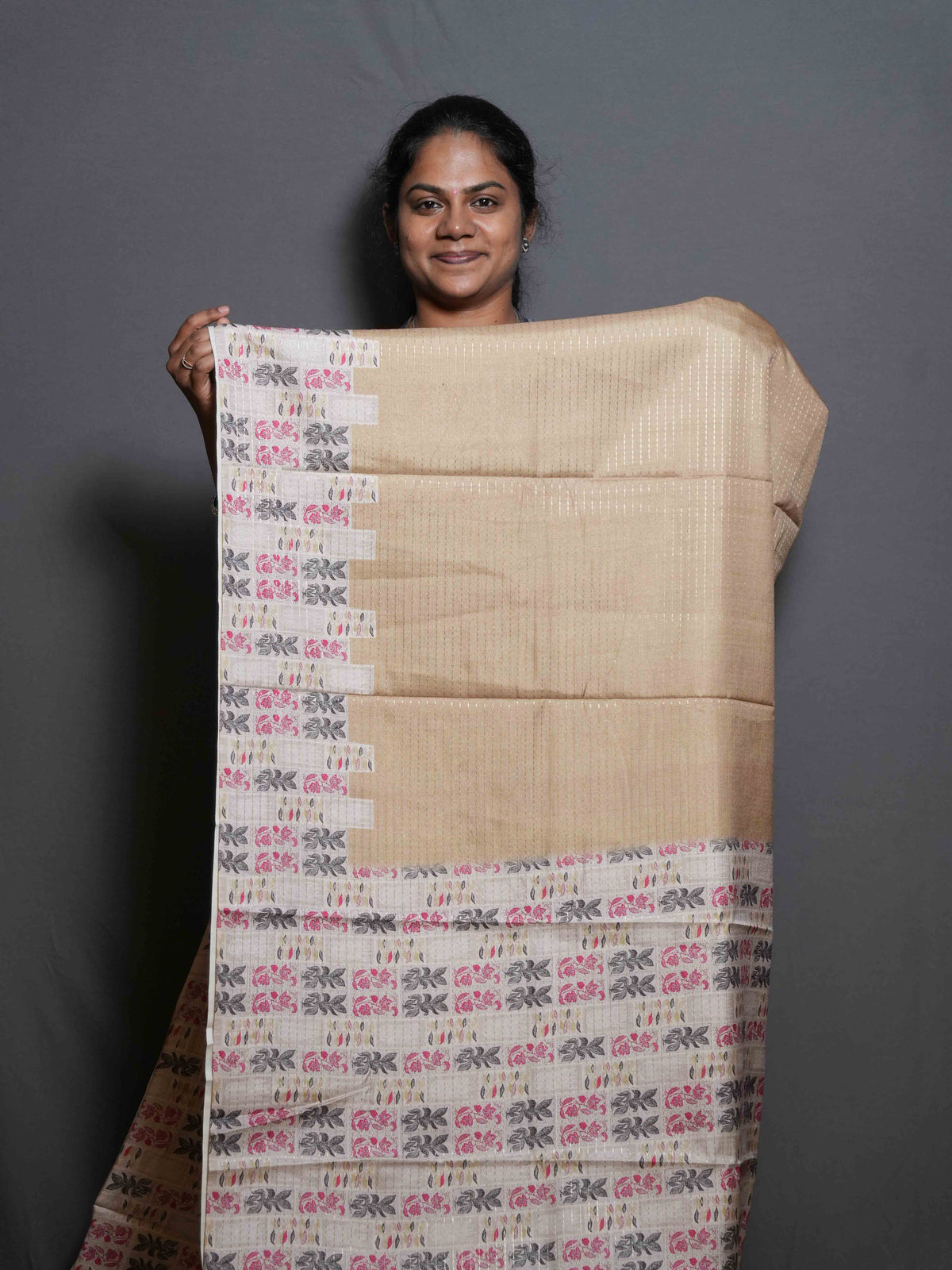 Printed Silk Sarees Graceful Motifs / SKU303 – 3