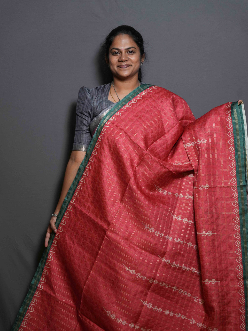 Varnika Chex Sarees Timeless Weave / SKU295 – 3