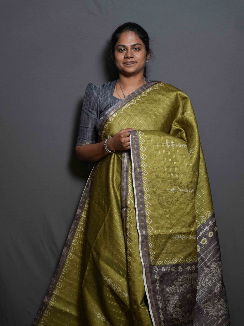 Varnika Chex Sarees Natural Style / SKU295 – 8