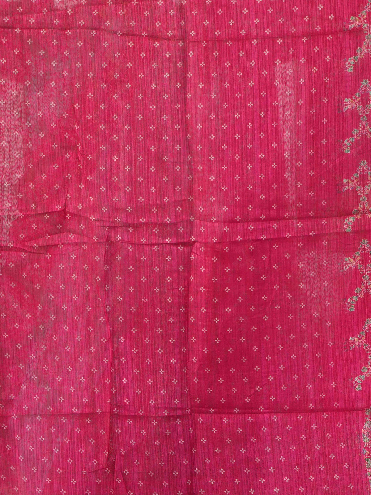 Printed Jute Cotton Sarees Artistic Charm / SKU301 – 1