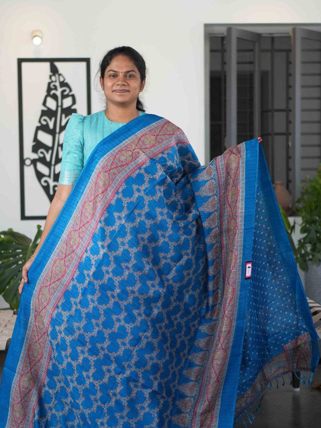 Printed Jute Cotton Sarees Classic Prints / SKU301 – 2