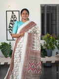 Printed Jute Cotton Sarees Refined Artwork / SKU301 – 6