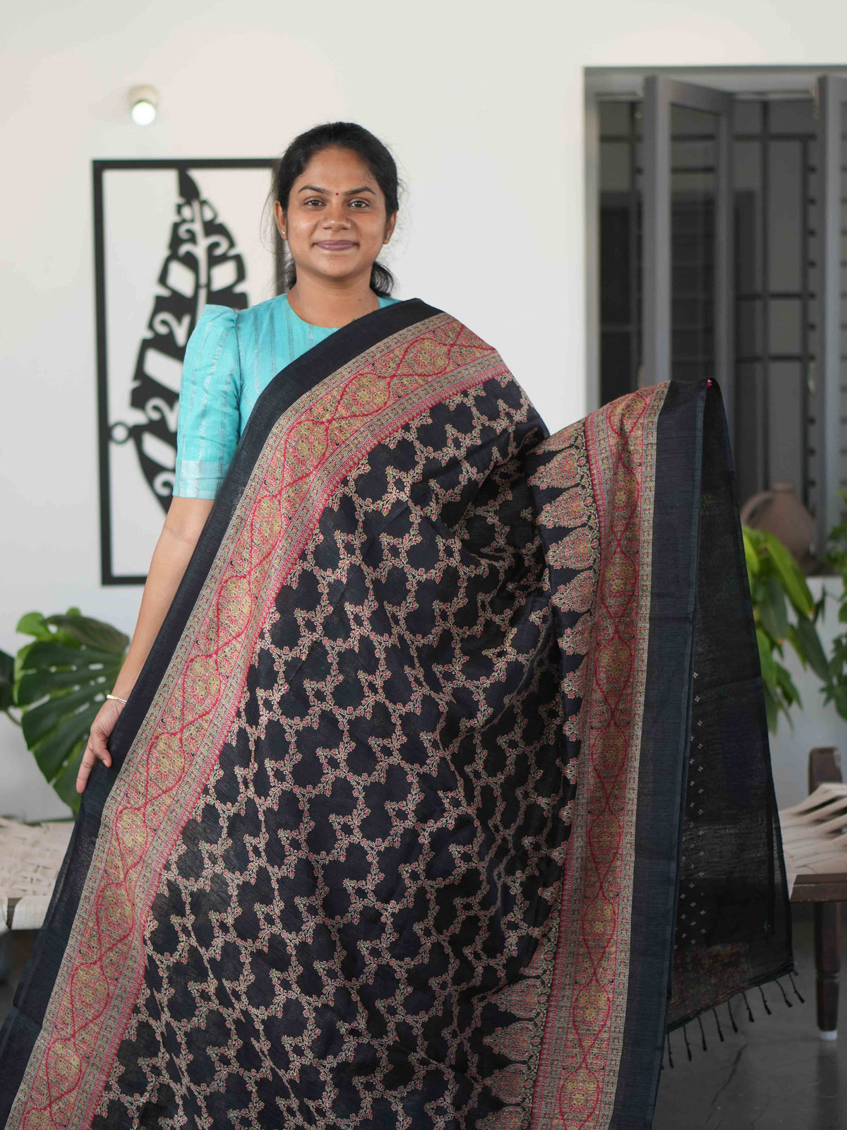 Printed Jute Cotton Sarees Signature Style / SKU301 – 7