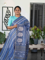Printed Linen Tissue Sarees Festive Grace / SKU305 - 001