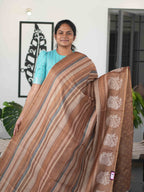 Printed Linen Tissue Sarees Signature Bloom / SKU305 – 006