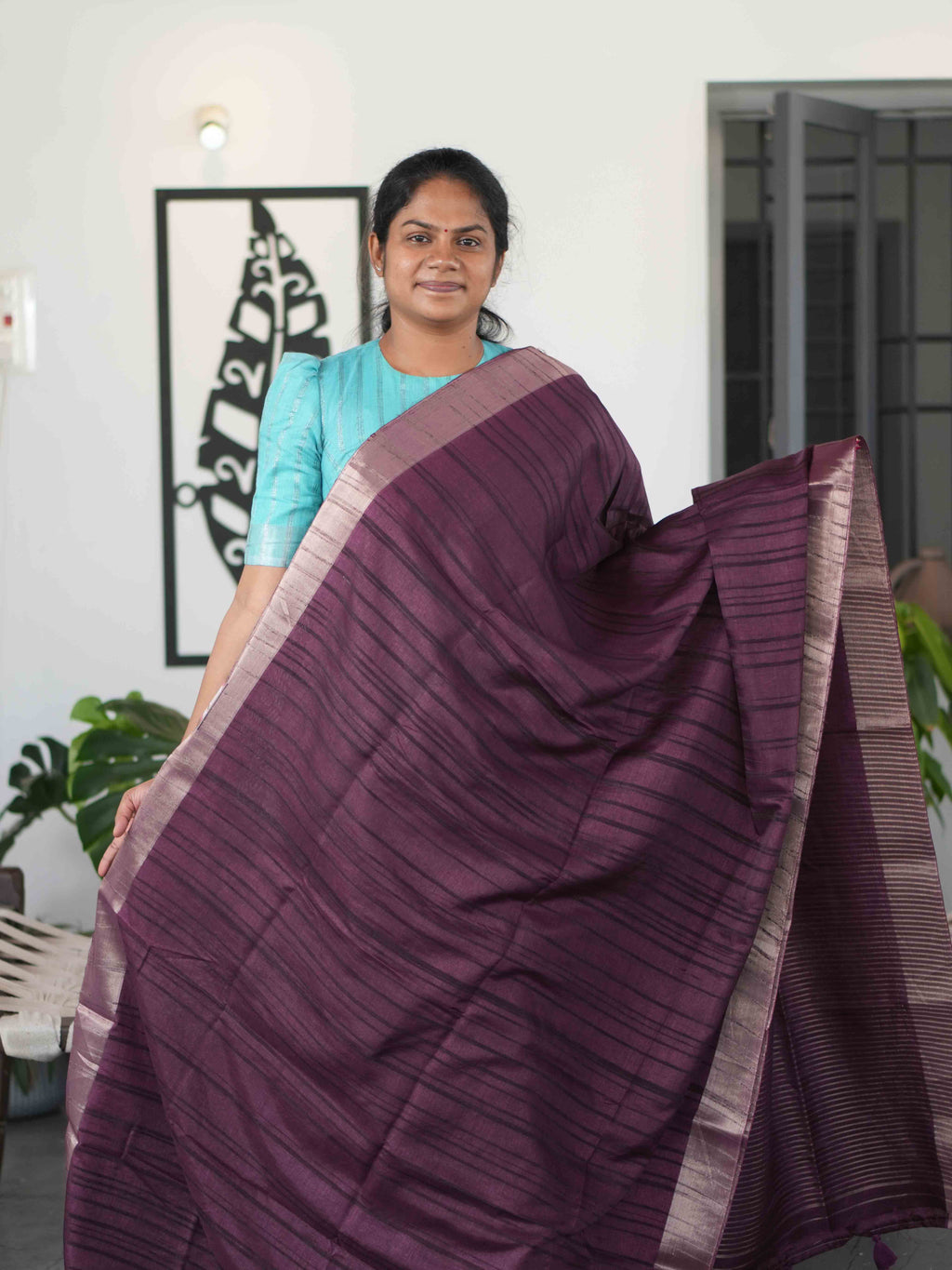 Semi Tussar Sarees Elegant Texture / SKU291 – 3