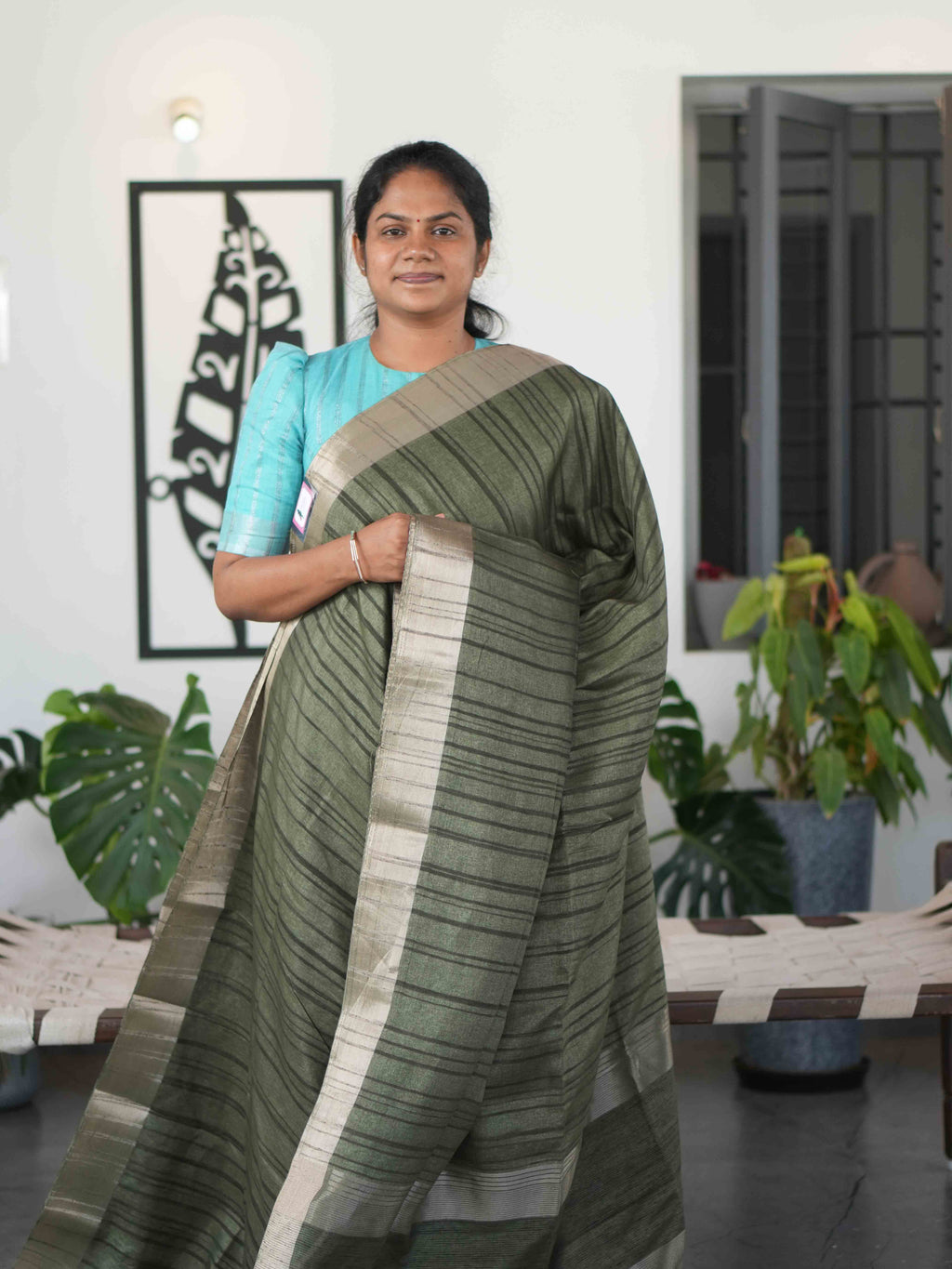 Semi Tussar Sarees Timeless Charm / SKU291 – 4