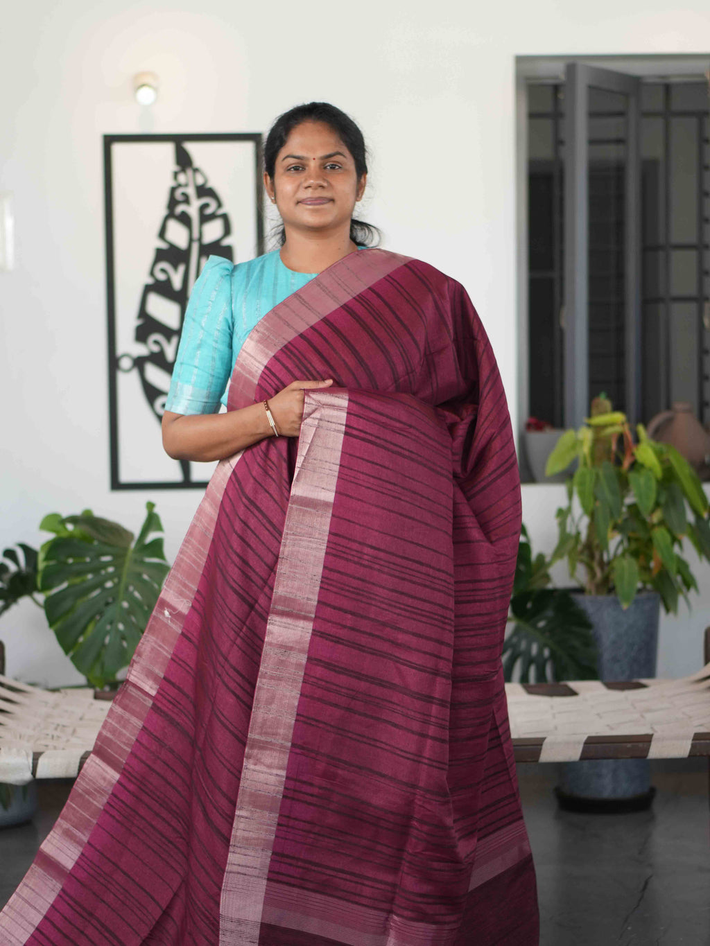 Semi Tussar Sarees Signature Weave / SKU291 – 7