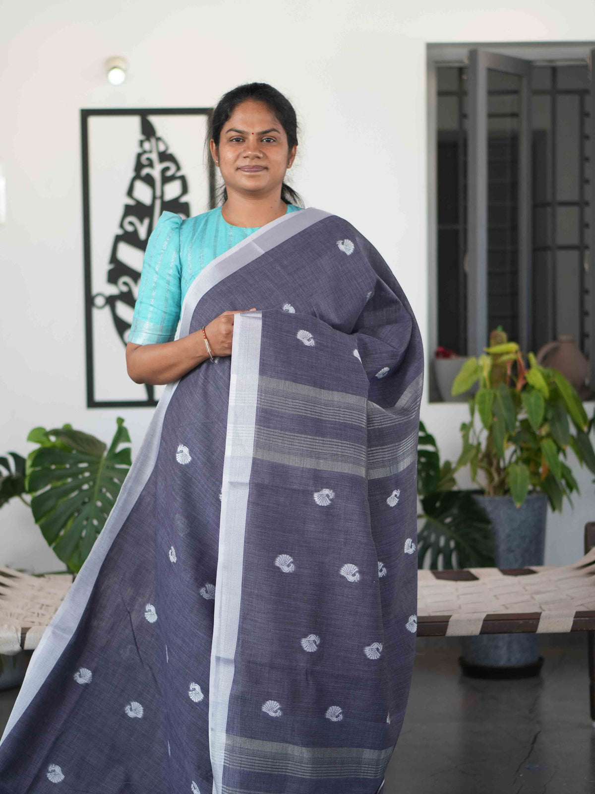 Linen Sarees Elegant Texture / SKU304 – 6