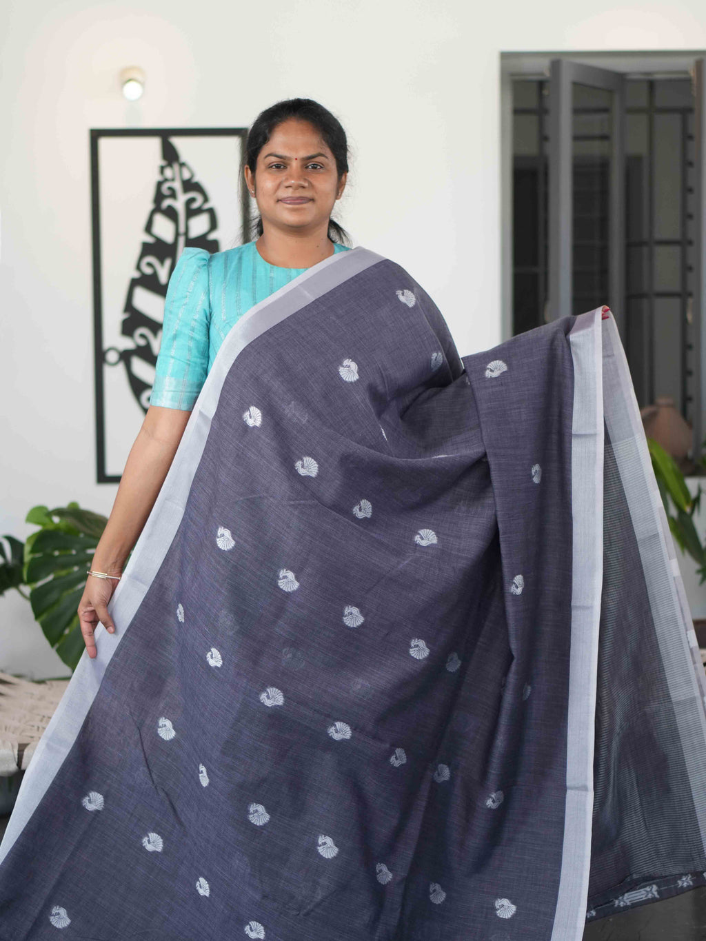 Linen Sarees Elegant Texture / SKU304 – 6