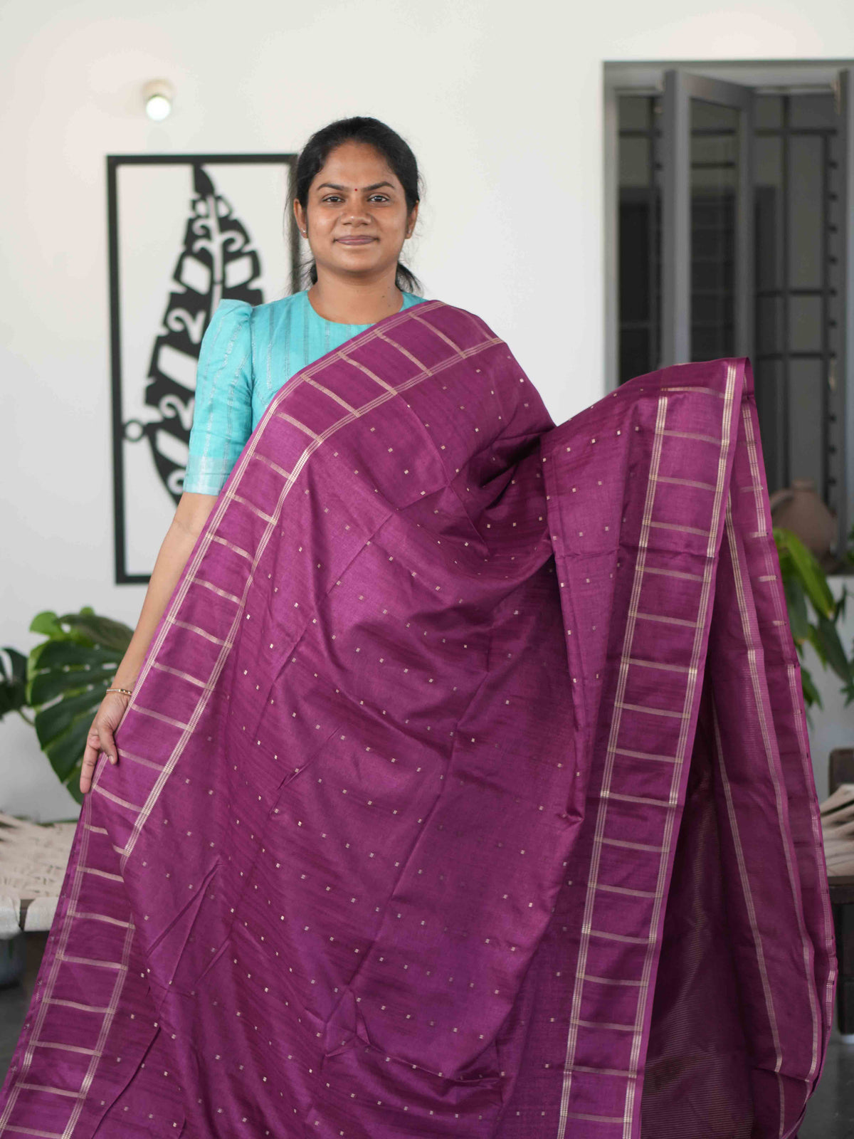 Matka Tussar Sarees Royal Texture / SKU309 – 1