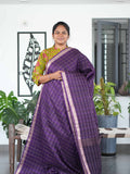 Tussar Chex Sarees Heritage Checks / SKU195 – 1