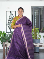 Tussar Chex Sarees Heritage Checks / SKU195 – 1