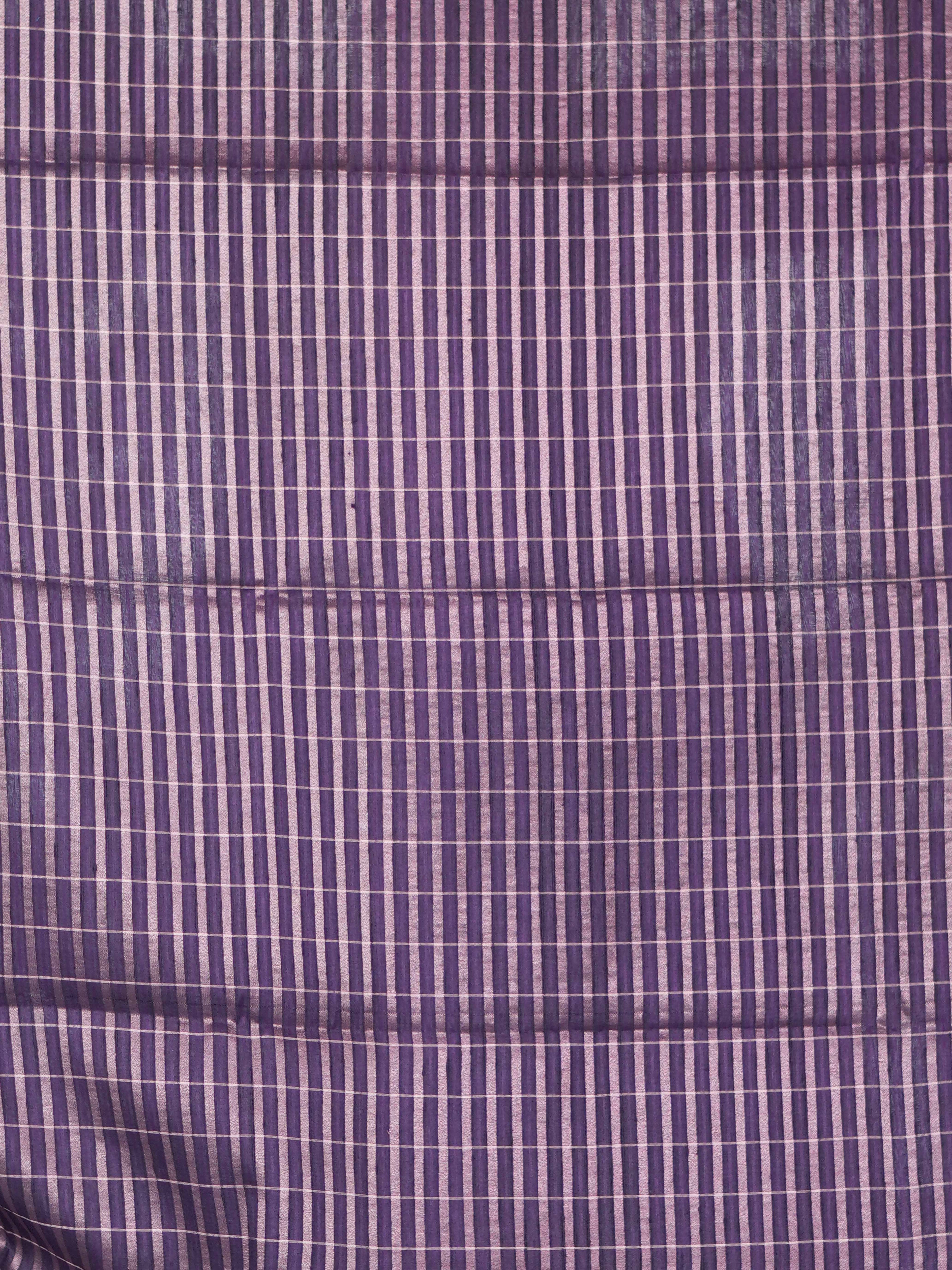 Tussar Chex Sarees Heritage Checks / SKU195 – 1
