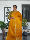 Tussar Chex Sarees Regal Grid / SKU195 – 2
