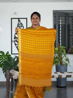Tussar Chex Sarees Regal Grid / SKU195 – 2